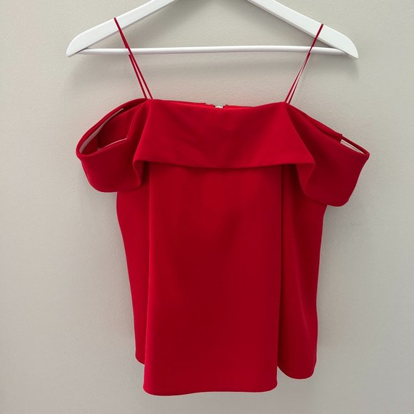 NWT Nicholas Off the Shoulder Blouse (Crepe Shoulder Band) - Picture 2 of 12